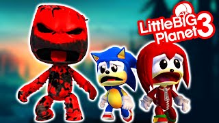 Sonic & Knuckles VS Evil Sackboy - LittleBigPlanet 3 | EpicLBPTime