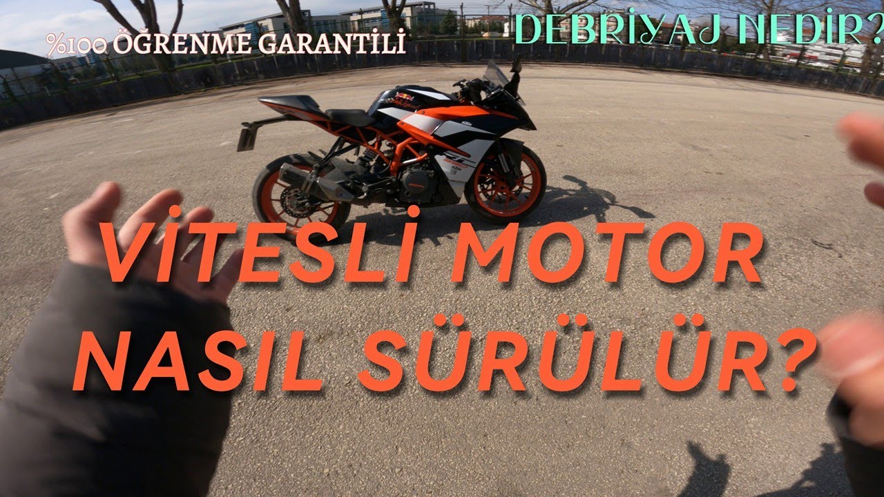 Vitesli motosiklet nasıl kullanılır? Motosiklet eğitim videosu.