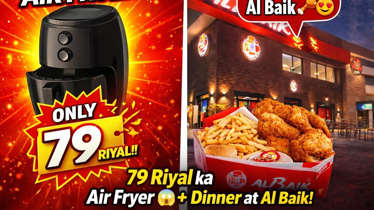 79 Riyal Ka Air Fryer 😱 + Dinner at Al Baik!