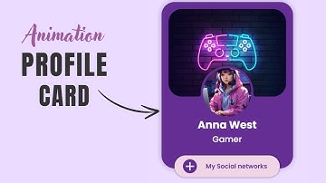 How To Create Profile Card | Profile Card Design