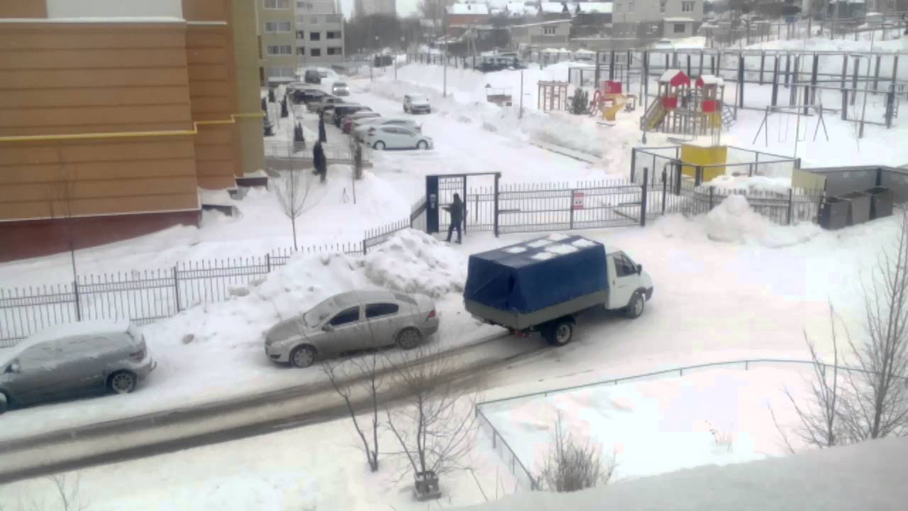 Газель горит на мкаде