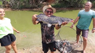 PESCAMOS MAIS DE 200KG DE PEIXES NO MEU POÇO!