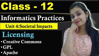 Licensing - Creative Commons, GPL, Apache | Unit 4: Societal Impacts | CBSE Class 12 - IP