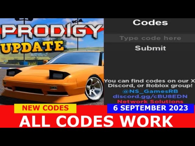 Prodigy Drift Codes (December 2023) - Pro Game Guides