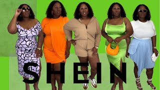 HUGE SHEIN PLUS SIZE SPRING HAUL |VACATION &amp; BRUNCH PIECES+ STYLING 2022+BOMB ACCESSORIES