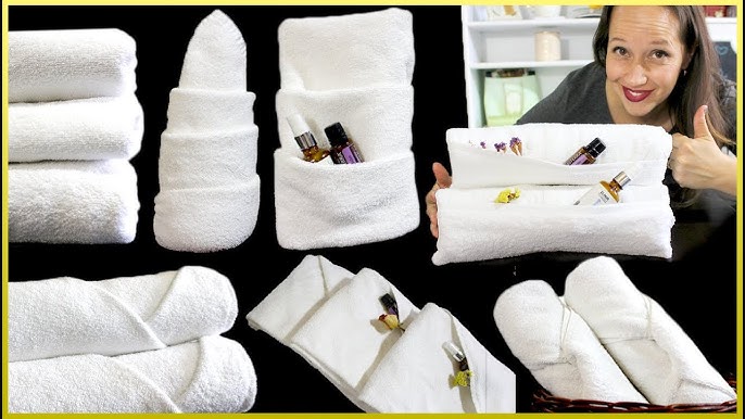 Tutorial on how to fold towels hotel style. #housekeepingwizard