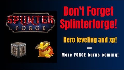 Splinterforge Hero System tutorial and Splinterlands  Daily Rewards 11/11