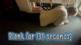 Guy Planks For 130 Seconds