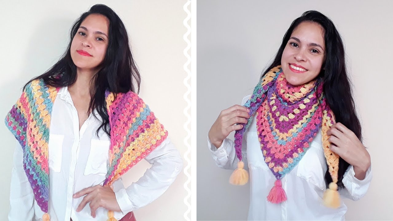 GOLA/XALE DE CROCHÊ BATIK