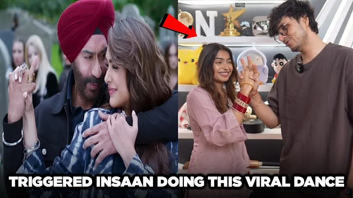 Triggered Insaan & Ruchika Rathore Trying This Signature Step Of Pehla Tu Duja Tu Song/Son of Sardar