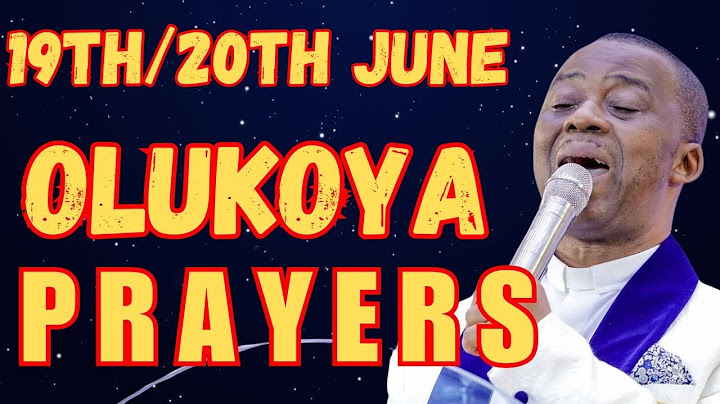 20TH JUNE, 2025 - ALL NIGHT BREAKTHROUGH MFM MIDNIGHT OLUKOYA PRAYERS FOR DELIVERANCE #mfm