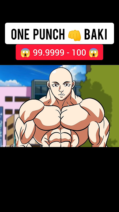 Saitama trained Baki as One Punch Man | one punch baki vs yujiro hanma #shorts #anime #moments