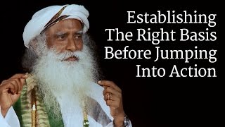 Sadhguru answers a question about expectations, and looks at how it is
important to establish ourselves in state of joy pleasantness, before
performing...