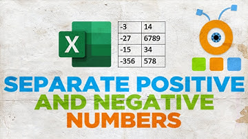How to Separate Positive and Negative Numbers in Excel
