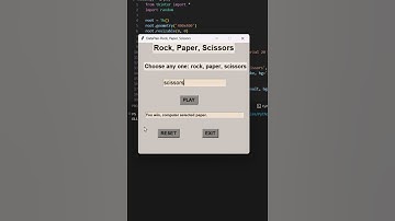 Rock, Paper, Scissors Game in Python#coding #programminglanguage #pythonprogramming #education#code