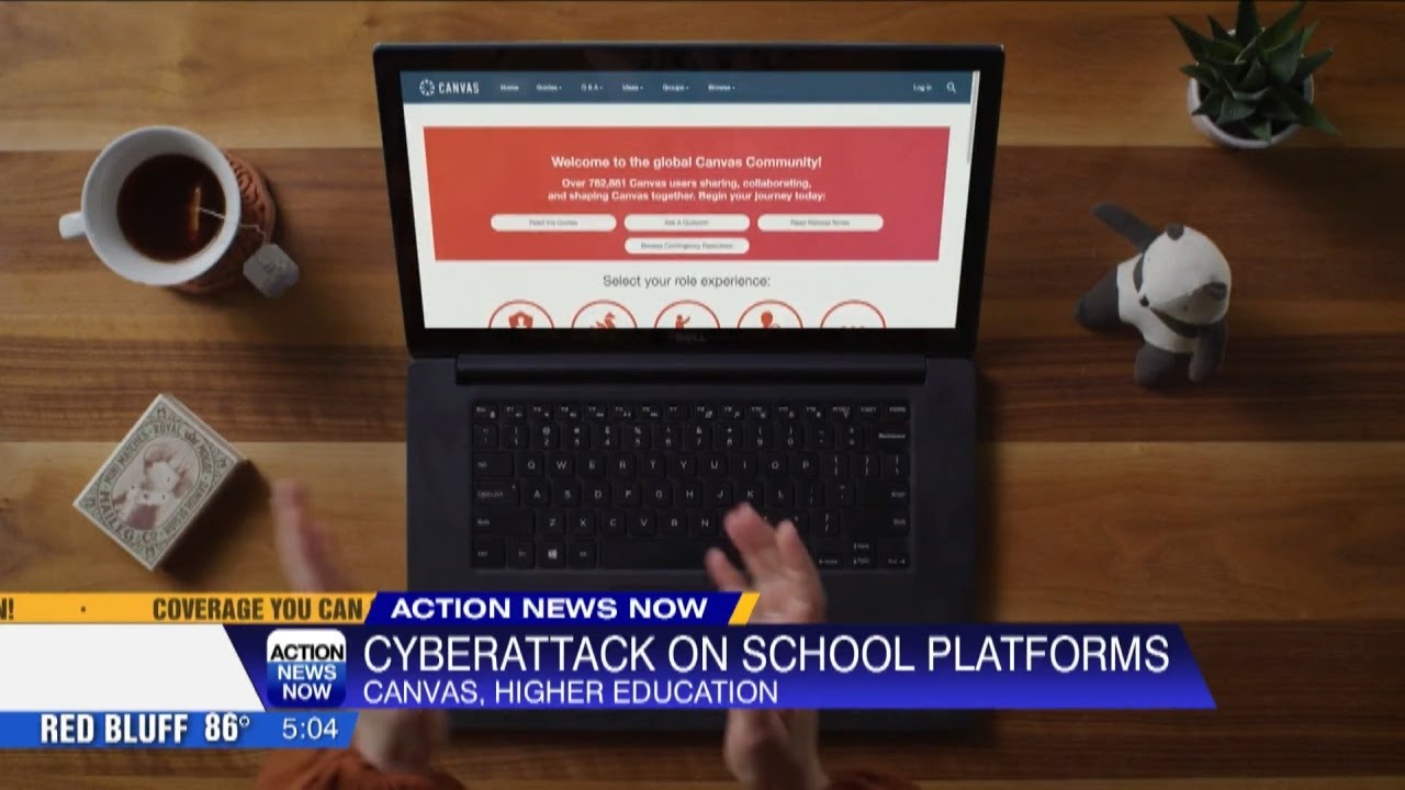 Canvas Ransom Screen Student data stolen: Hackers demand ransom from Canvas operator - YouTube