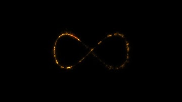 Fire Spark Infinity Sign • Free Infinite Loop Motion Graphics