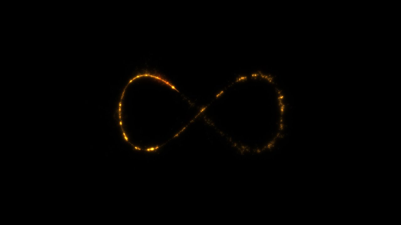Fire Spark Infinity Sign • Free Infinite Loop Motion Graphics - YouTube