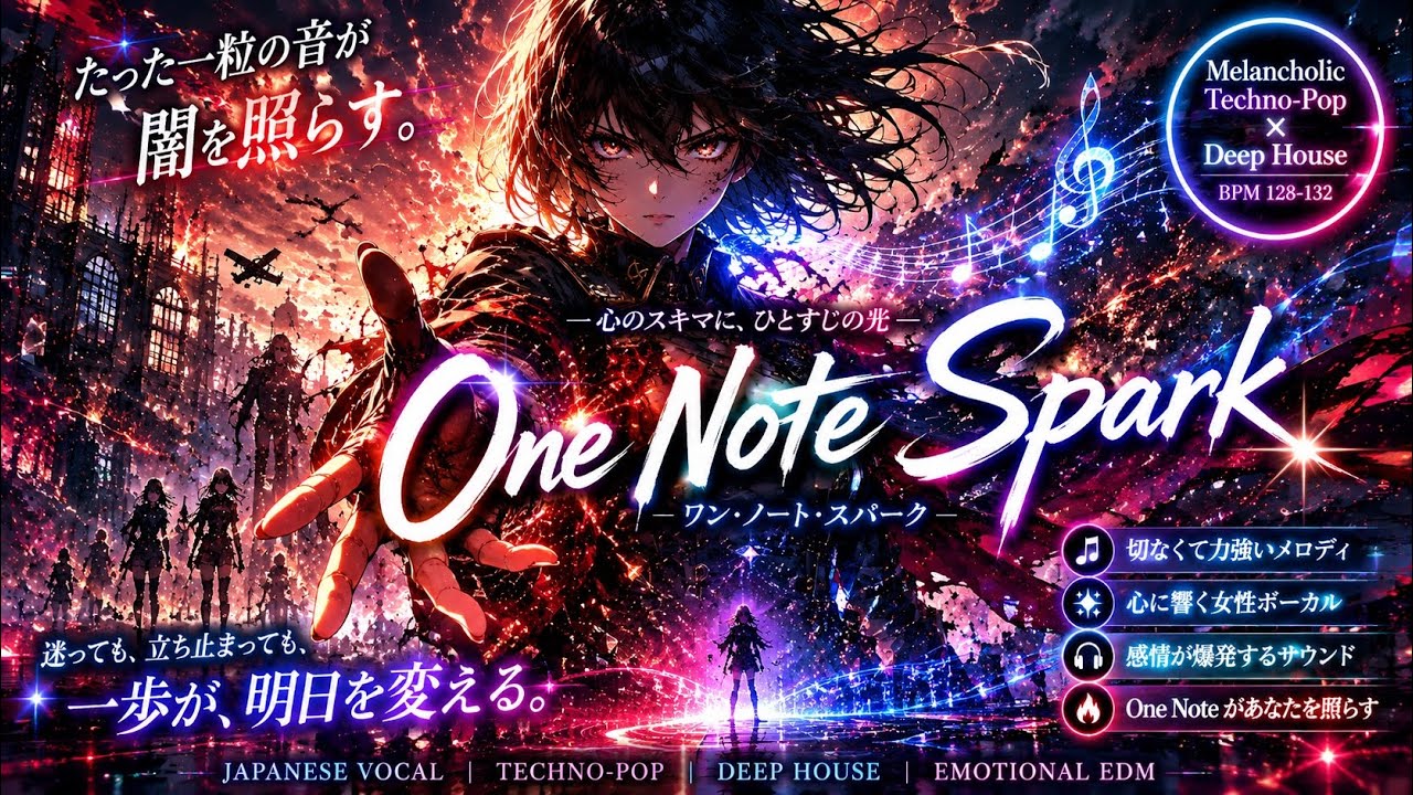 音闇 🔥 One Note Spark | 闇を照らす一音 | Emotional EDM / Deep House J
