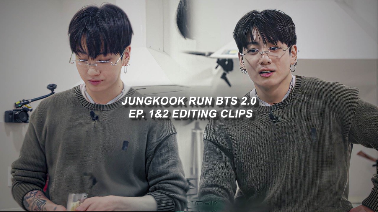 JUNGKOOK (with glasses)- RUN BTS 2.0 (BTS's TRIP) ep 1&2 editing