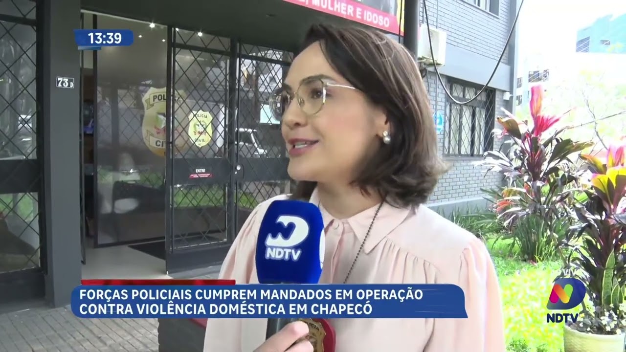 Operação Nísia cumpre nove mandados contra investigados por violência doméstica em Chapecó