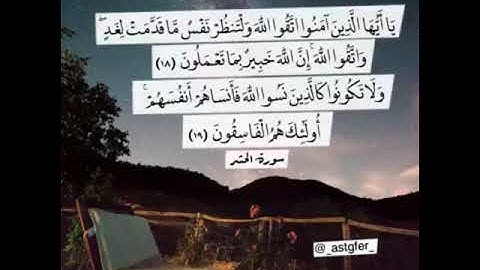 أواخر سورة الحشر للقارئ/ أنس مرزا