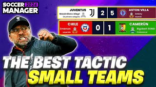 THE BEST TACTIC FOR SMALL TEAMS IN SOCCER MANAGER 2024 | SM24 TACTICS