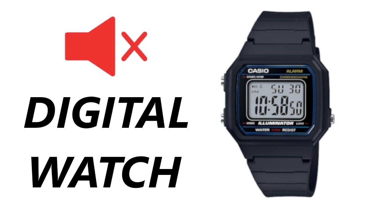 How To Silence Digital Watch (FOR TESTS) YouTube