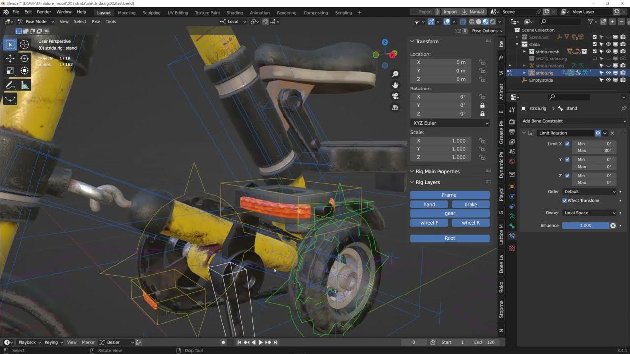 Bicycle rigging with Rigify in Blender YouTube