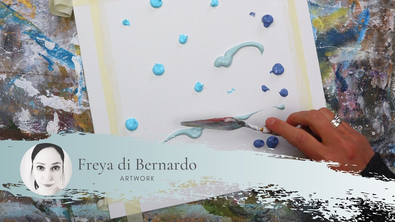 Abstrakte Acrylmalerei für zu Hause, easy& quick, für Anfänger, DIY