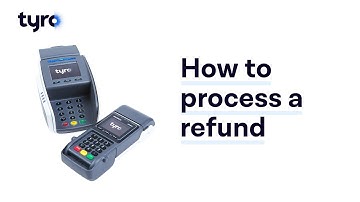 How to process a refund through the Tyro EFTPOS machine