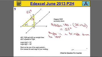 Edexcel Maths P2 June 2013 Higher Q9