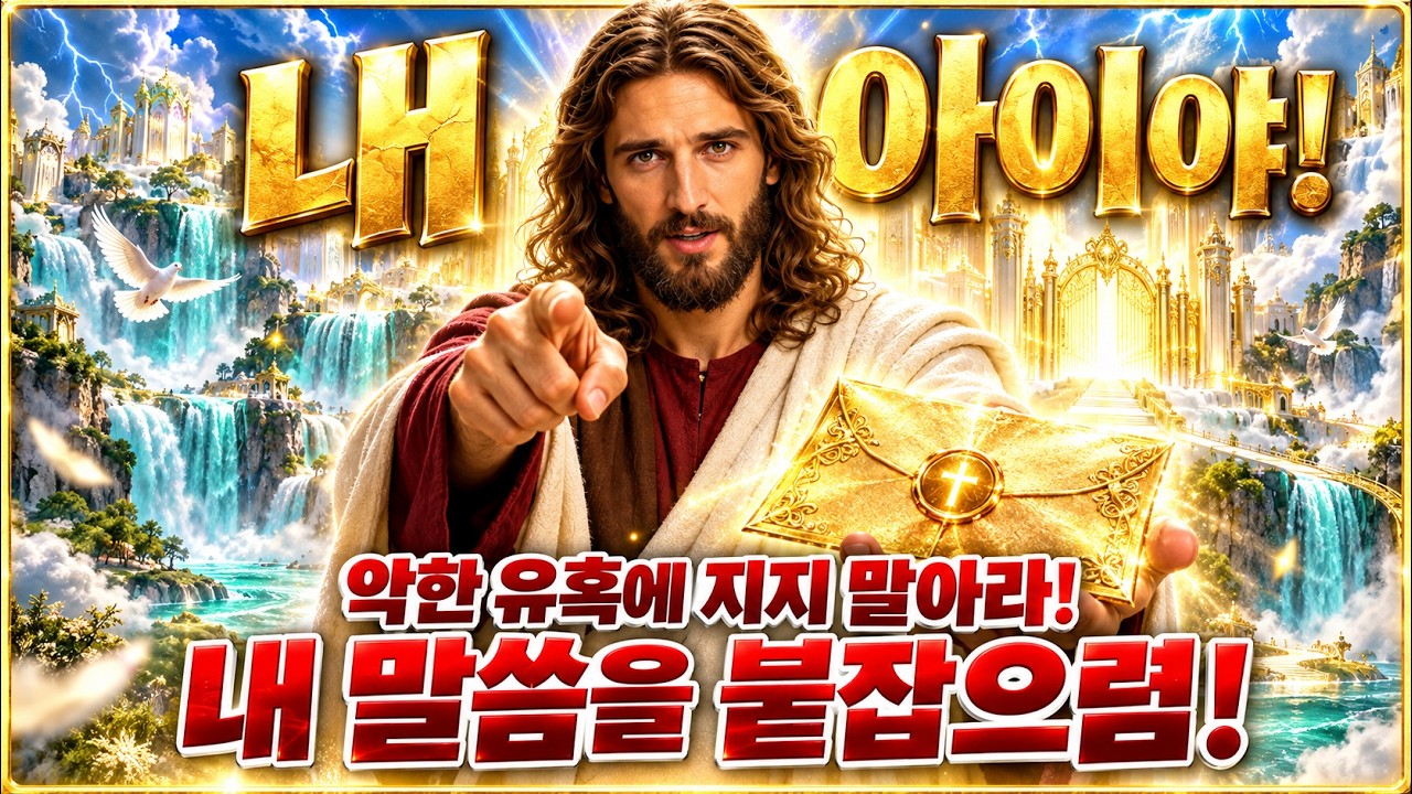 Ecvi 하나님 말씀: 내 아이야, 오늘 이 말씀을 만난 너에게 꼭 전하고 싶구나… 악한 유혹 앞에서도 내 말씀을 굳게 붙잡으렴 ...