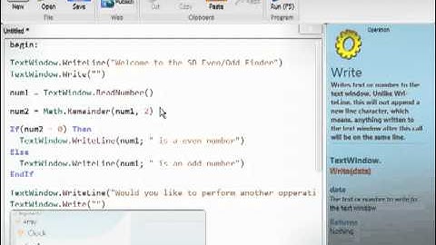 Small Basic Tutorial 6- Math Library