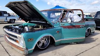 TEXAS TRUCK SHOW C10'S IN THE AIRPORT! @ The C10 FlyIn truck show, San Marcos, Texas in 4k