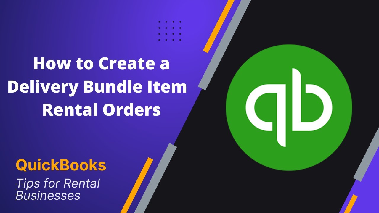 How to Create a Delivery Bundle Item for Event or Equipment Rental