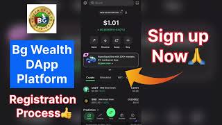 Bg Wealth DApp Platform me registration kaise kare | DApp Platform Sign up process | Bg Wealth