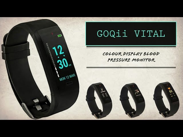 GOQii VITAL - Colour Display Blood Pressure Monitor 