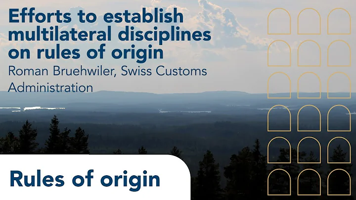 Rules of origin | Episode 6 | Efforts to establish multilateral disciplines on rules of origin