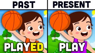 Learn About The Past & Present Tense! | Grammar Songs For Kids | KLT