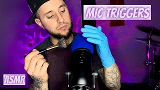 ASMR | Mic Triggers, Hand & Glove Sounds,Inaudible Whispering, Mouth Sounds!
