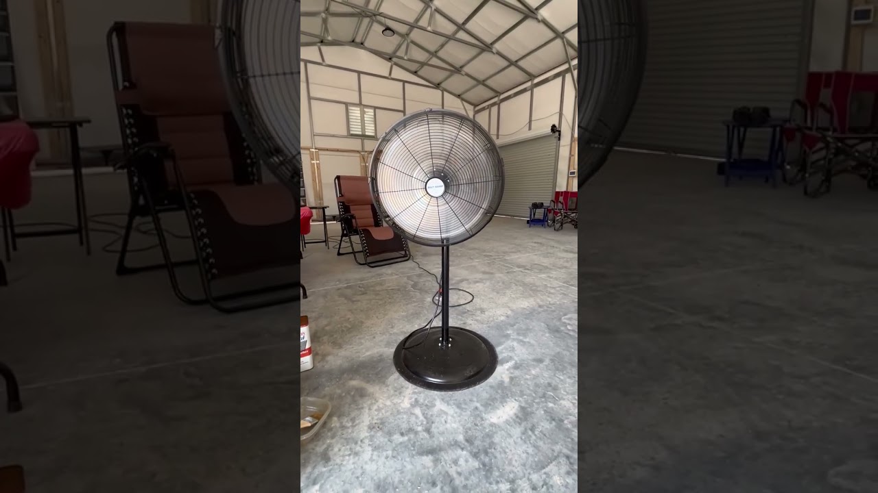 BILT HARD 5200 CFM 20" High-Velocity Industrial Pedestal Fan, 3-Speed Oscillating Stand Fan, Heavy