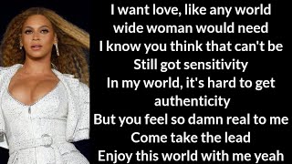 Video thumbnail of "Beyoncé - World Wide Woman (WWW) ~ Lyrics"