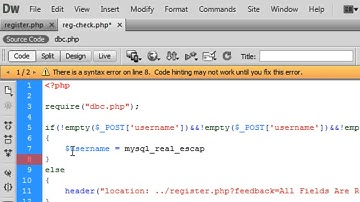 PHP: Login & Registration - Intermediate (Part 2)