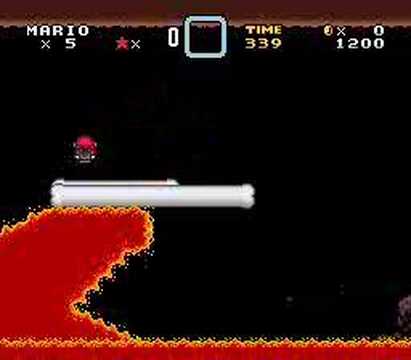 Custom Mario World - Lava Surfing
