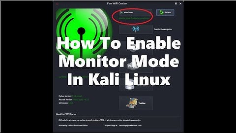 How To Enable Monitor Mode In Kali Linux #kalilinux #fern #wifihackinkali #linux #monitormode