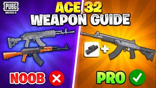 ACE32 No Recoil Sensitivity | AKM vs M762 vs ACE32 | Weapon Guide | PUBG MOBILE