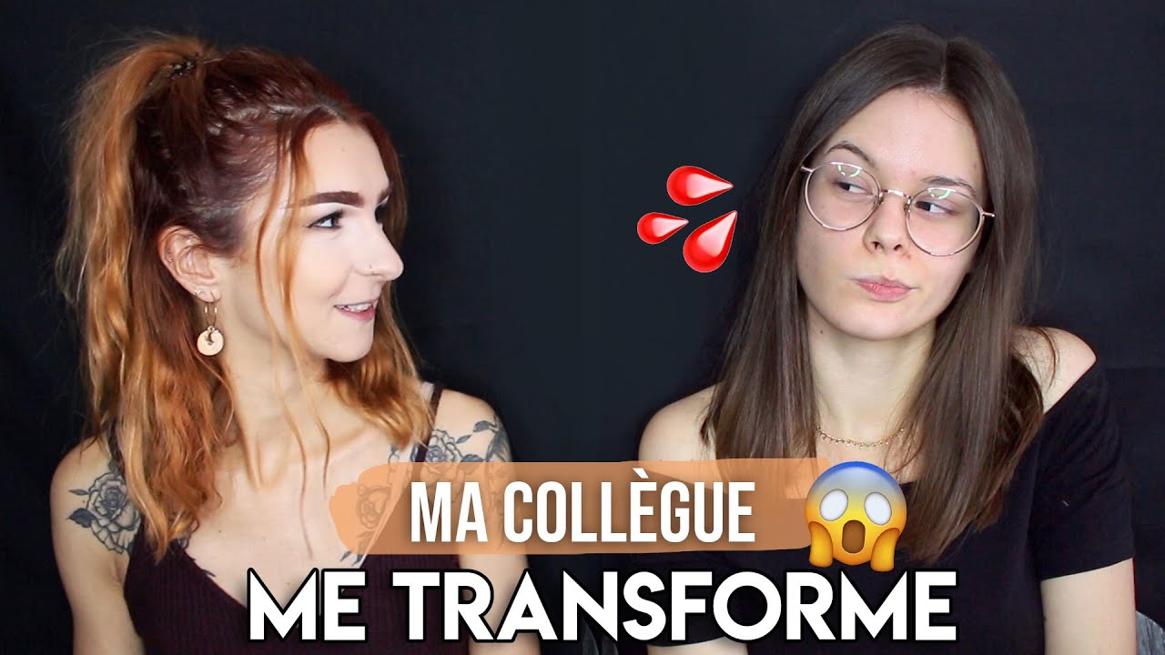 MA COLLÈGUE ME TRANSFORME 😱 - YouTube