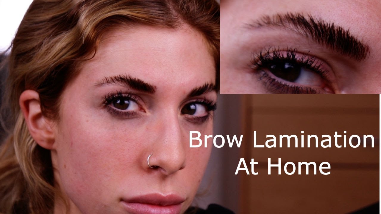 Brow Lamination at Home I messed up the steps, it still worked YouTube