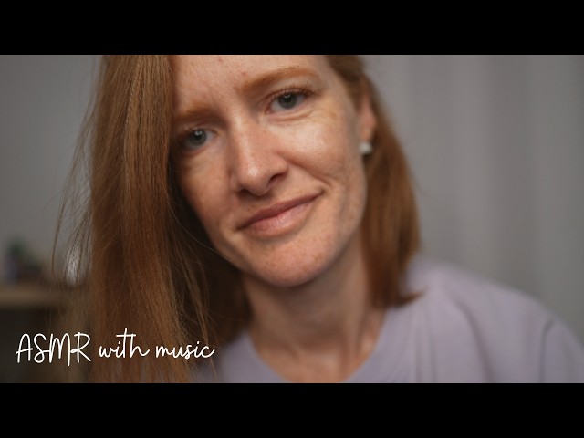 ASMR Massage for a Headache🩵(music, realistic sounds, mouth sounds, massage) if you NEED sleep